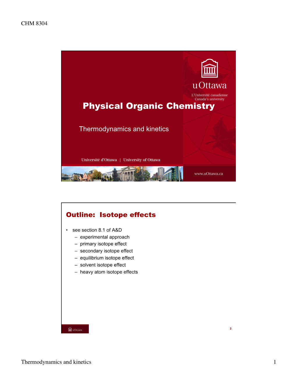 Physical Organic Chemistry