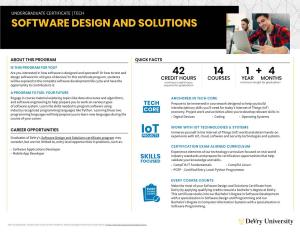 Software Design and Solutions