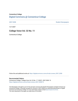 College Voice Vol. 32 No. 11