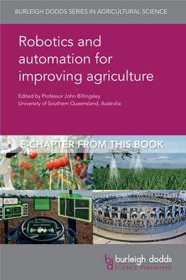 Robotics and Automation for Improving Agriculture