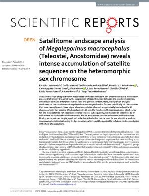 Satellitome Landscape Analysis of Megaleporinus