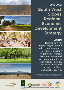 2018-2022 South West Slopes Regional Economic Development Strategy