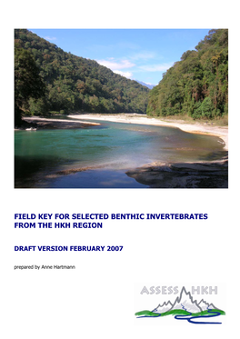 Field Key for Selected Benthic Invertebrates from the Hkh Region