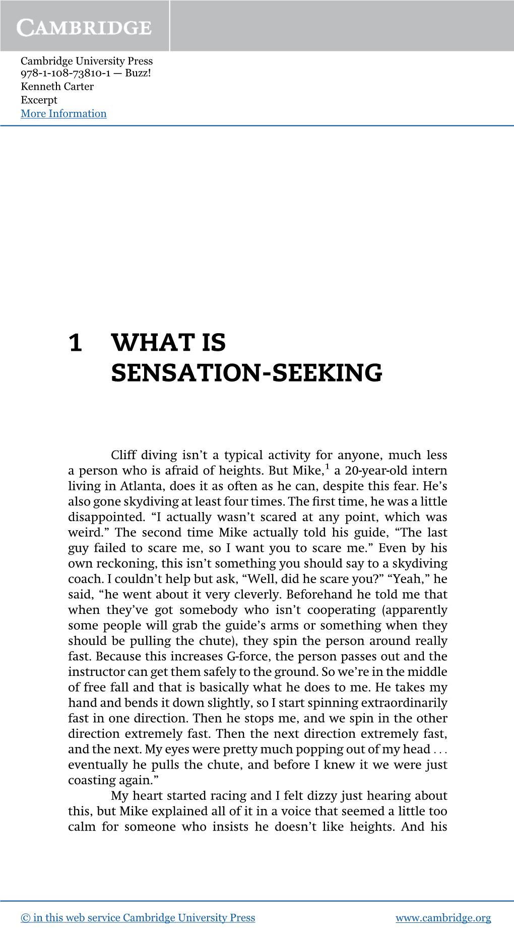 1 What Is Sensation-Seeking