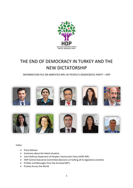 The End of Democracy in Turkey and the New Dictatorship