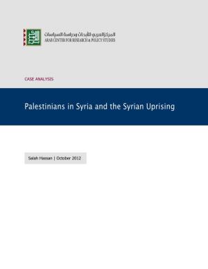 Palestinians in Syria and the Syrian Uprising