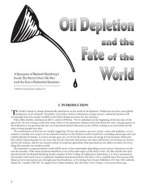 A Synopsis of Richard Heinberg's Book: the Party's Over: Oil, War And
