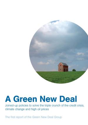 Report: a Green New Deal