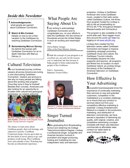 Caribbean Connection Newsletter Page 2