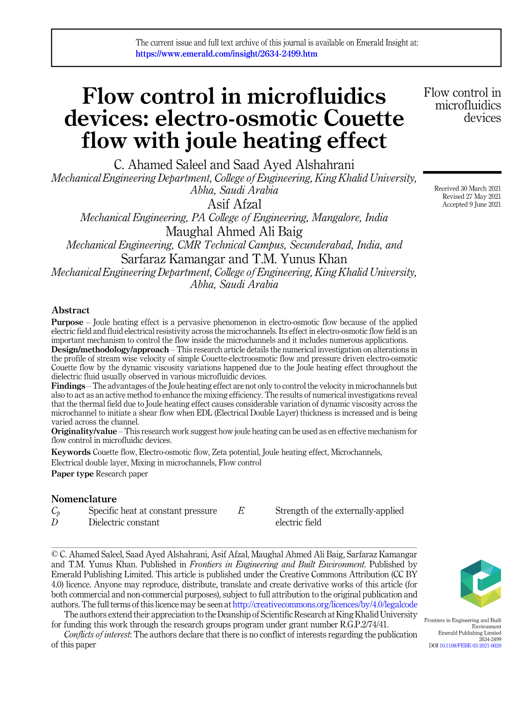 Electro-Osmotic Couette Flow with Joule Heating Effect