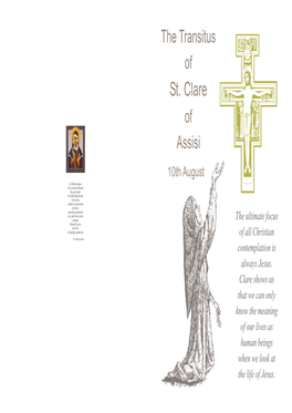 Transitus of St Clare