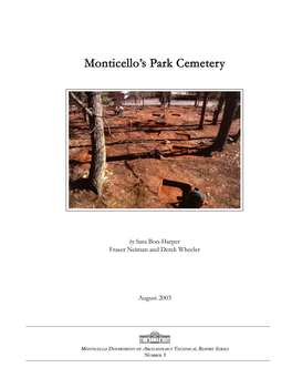 Monticello's Park Cemetery