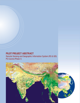 Remote Sensing and Geographic Information System (RS&GIS)