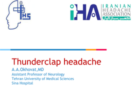 Thunderclap Headache
