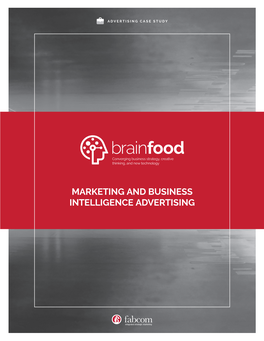 Marketing and Business Intelligence Advertising