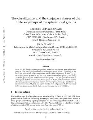 The Classification and the Conjugacy Classes of the Finite Subgroups Of