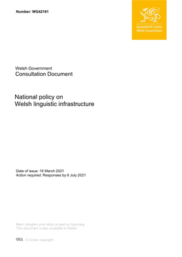 National Policy on Welsh Linguistic Infrastructure