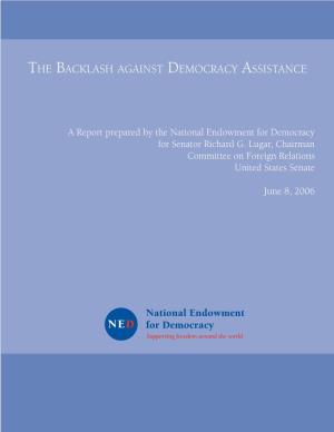 The Backlash Against Democracy Assistance