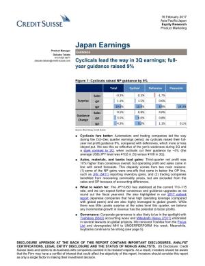 Japan Earnings