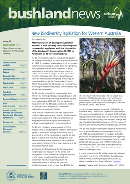 Bushlandnews Summer 2009-2010 Bushlandnews