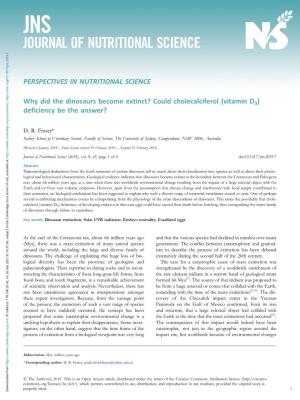 Journal of Nutritional Science
