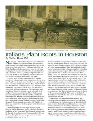 Italians Plant Roots in Houston