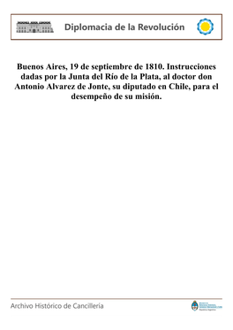 Instrucciones Que El Doctor Don Antonio Alvarez, Comisiona