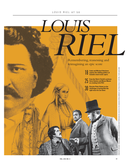 Louis Riel at 50 Louis