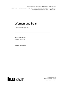 Women and Beer