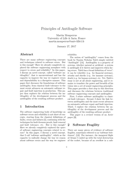 Principles of Antifragile Software