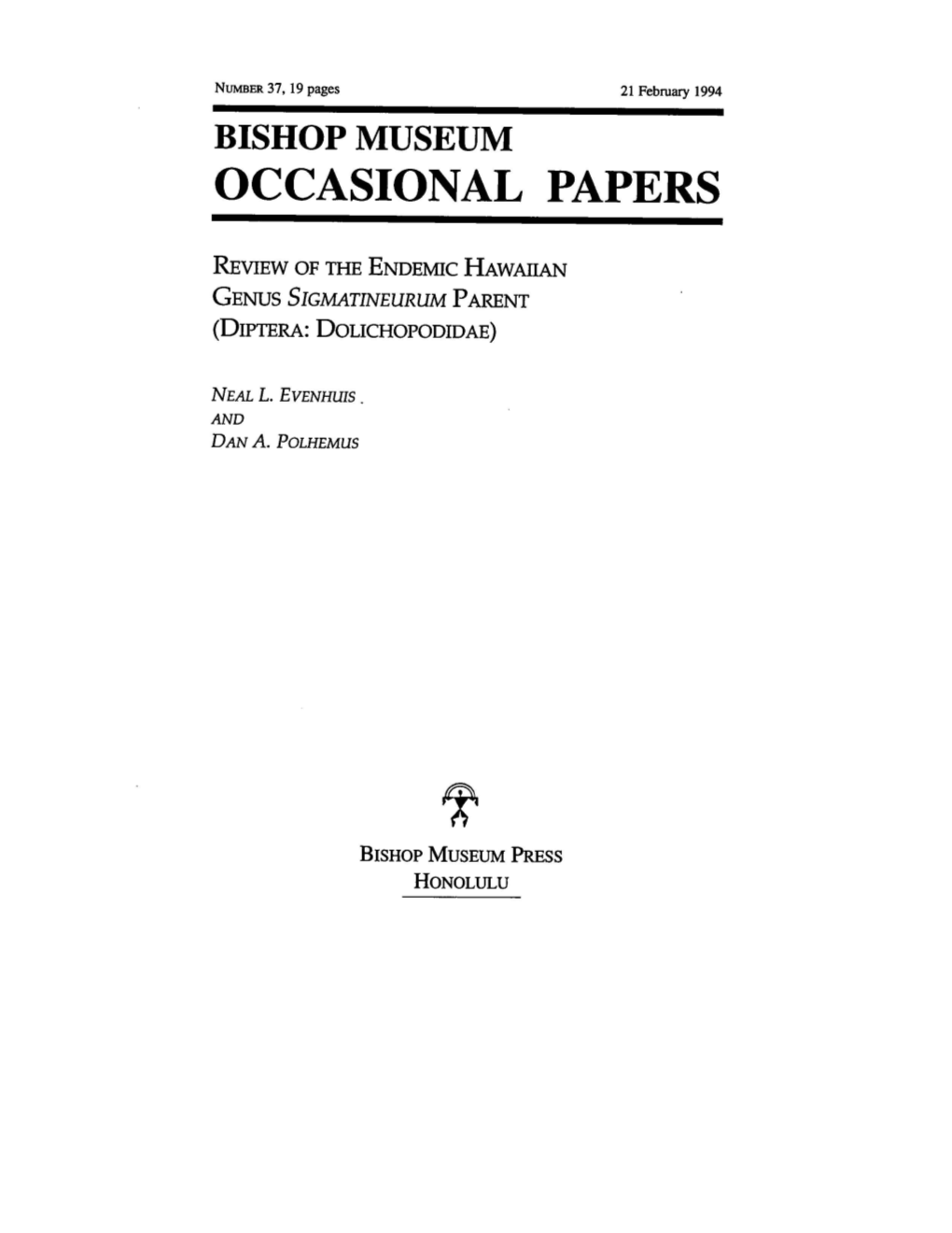 Occasional Papers