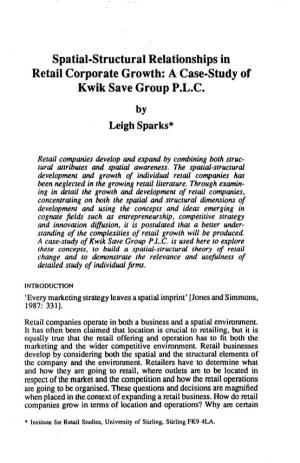 A Case-Study of Kwik Save Group P.L.C