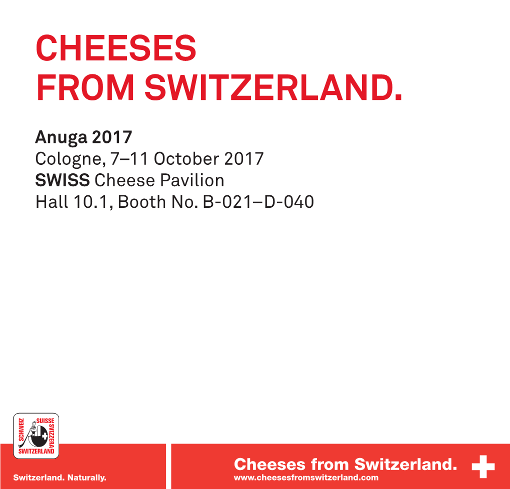 Cheeses from Switzerland