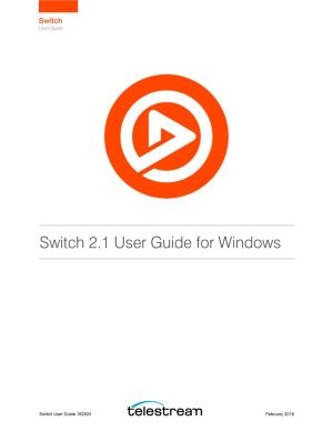 Switch User Guide 182924 February 2016