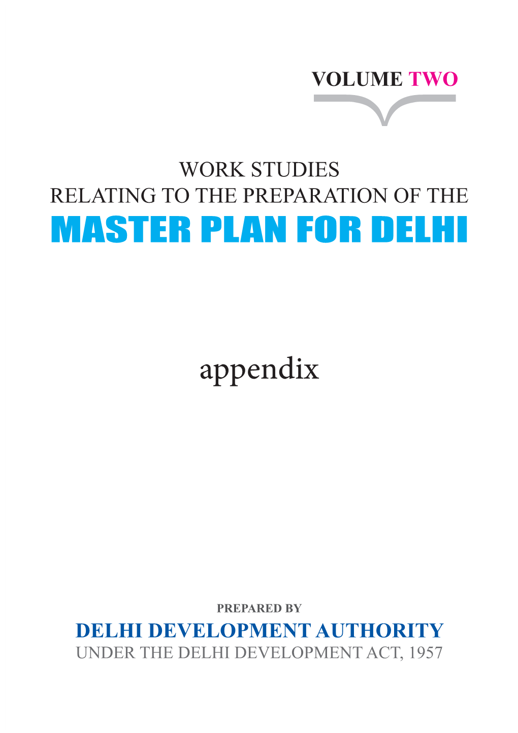 Master Plan for Delhi