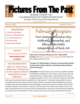 February Program