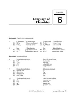 Language of Chemistry 6