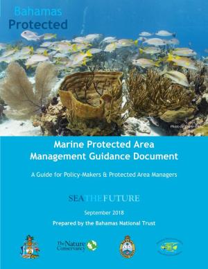 Marine Protected Areas Management Guidance Document