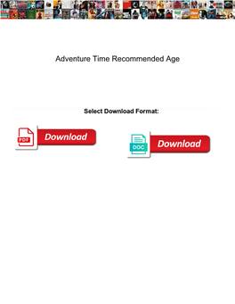 Adventure Time Recommended Age