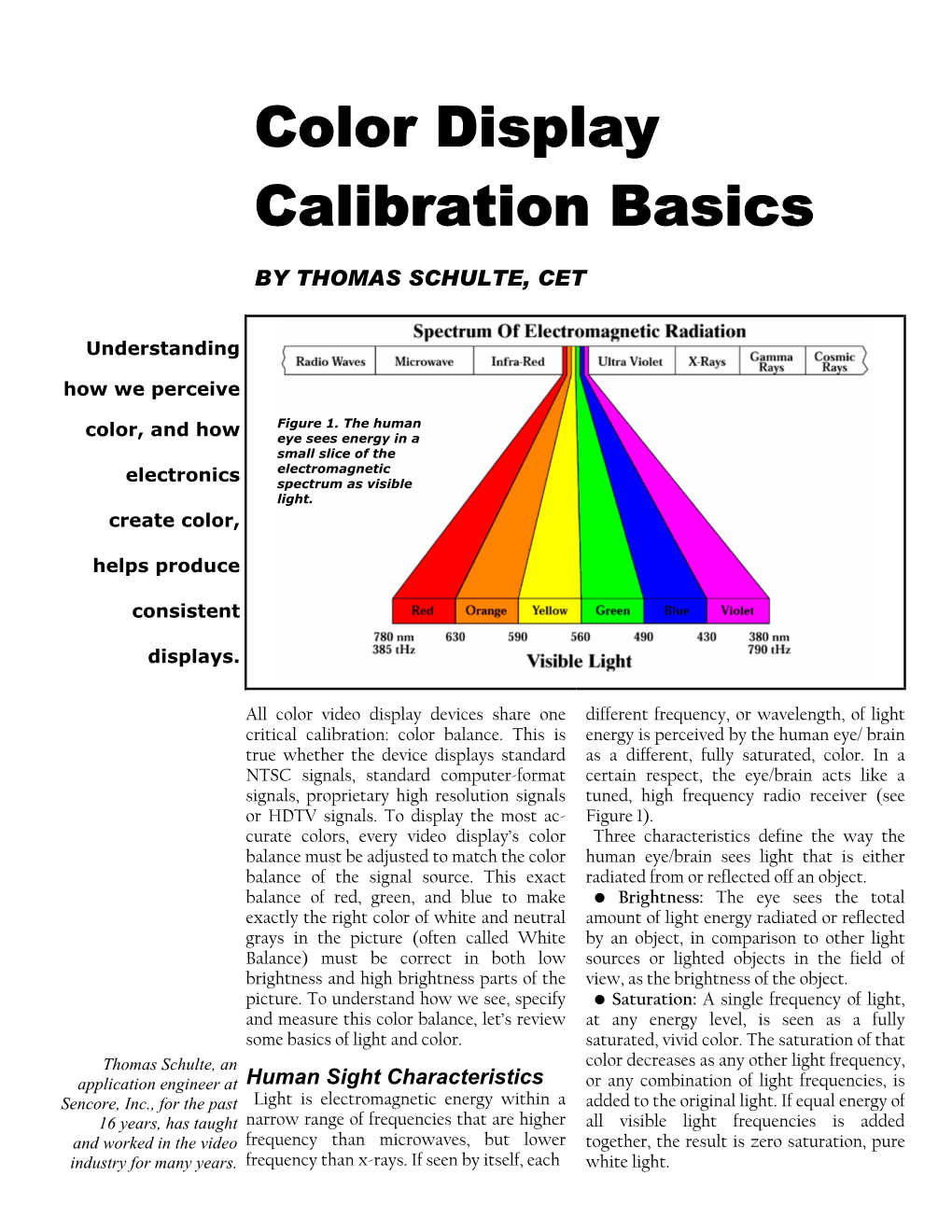 Color Display Calibration Basics