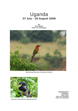 Uganda 27 July - 20 August 2008