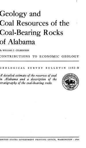 Geology and Coal Resources of the Coal-Bearing Rocks of Alabama