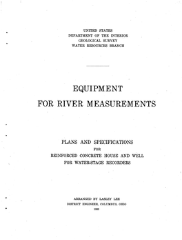 Equipment For' River Measurements