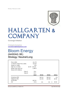 Bloom Energy (NASDAQ: BE) Strategy: Neutral/Long