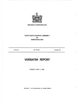 Verbatim Report