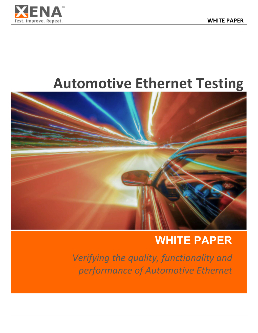 Automotive Ethernet Testing