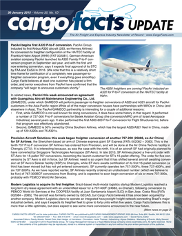 30 January 2015 • Volume 35, No. 1D Pacavi Begins First A320 P-To-F