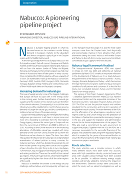 Nabucco: a Pioneering Pipeline Project