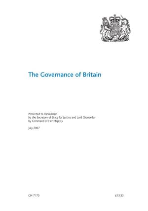 The Governance of Britain