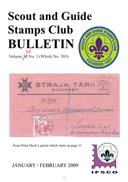 Scout and Guide Stamps Club BULLETIN, 2009